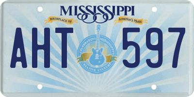 MS license plate AHT597