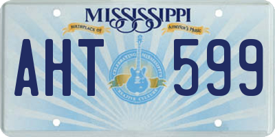 MS license plate AHT599