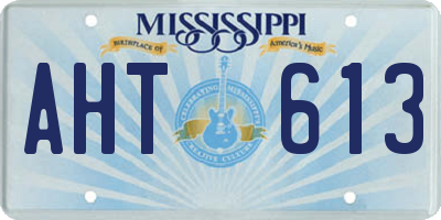 MS license plate AHT613