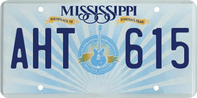 MS license plate AHT615