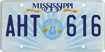 MS license plate AHT616