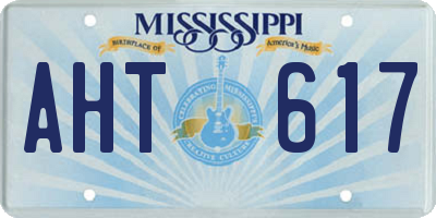 MS license plate AHT617