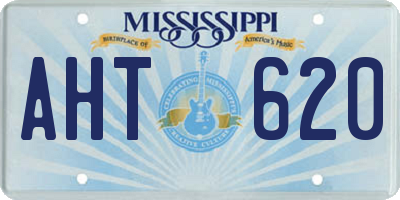MS license plate AHT620
