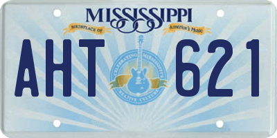 MS license plate AHT621