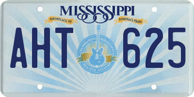 MS license plate AHT625