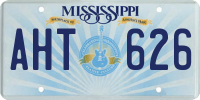 MS license plate AHT626