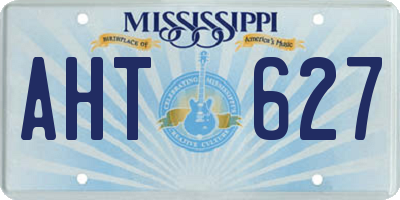 MS license plate AHT627