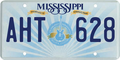 MS license plate AHT628