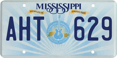 MS license plate AHT629