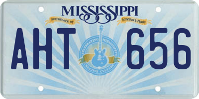 MS license plate AHT656