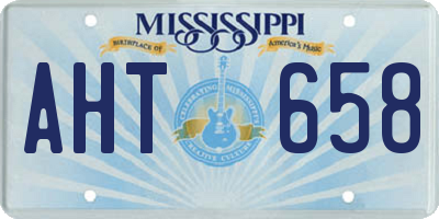 MS license plate AHT658