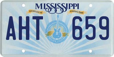 MS license plate AHT659