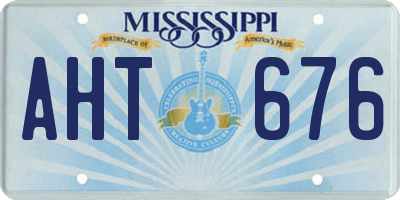 MS license plate AHT676