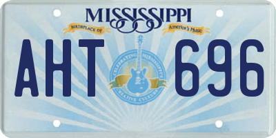 MS license plate AHT696