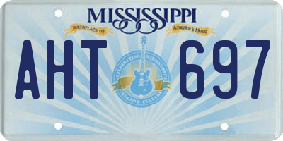 MS license plate AHT697