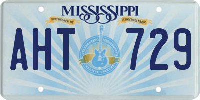 MS license plate AHT729