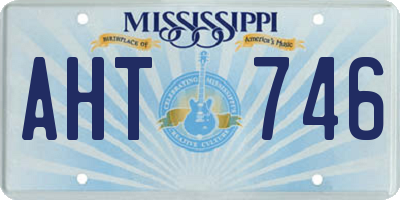 MS license plate AHT746