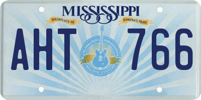 MS license plate AHT766
