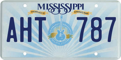 MS license plate AHT787