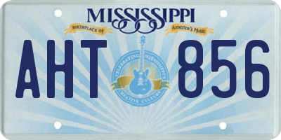 MS license plate AHT856
