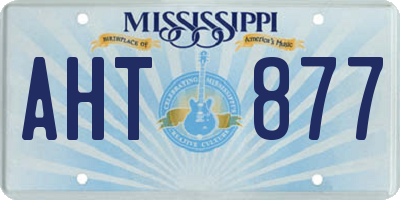 MS license plate AHT877