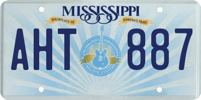 MS license plate AHT887