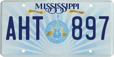 MS license plate AHT897