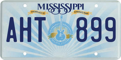 MS license plate AHT899