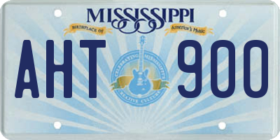 MS license plate AHT900