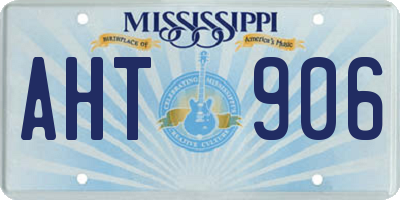 MS license plate AHT906