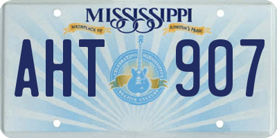 MS license plate AHT907