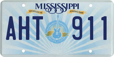 MS license plate AHT911