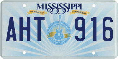 MS license plate AHT916
