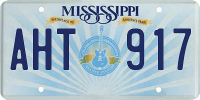 MS license plate AHT917