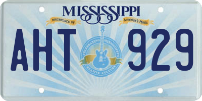 MS license plate AHT929