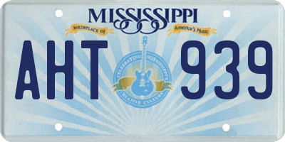 MS license plate AHT939