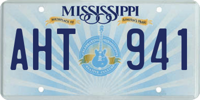 MS license plate AHT941