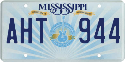 MS license plate AHT944