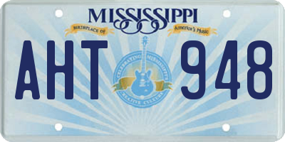 MS license plate AHT948