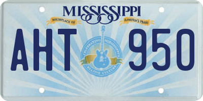 MS license plate AHT950