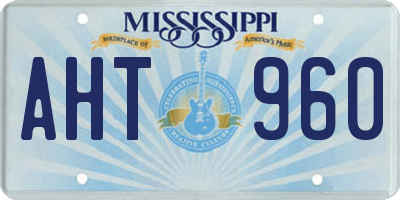 MS license plate AHT960