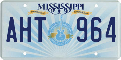 MS license plate AHT964