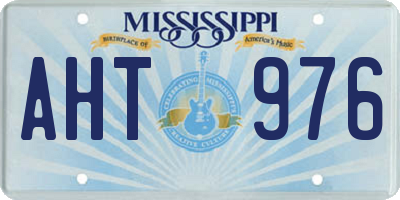 MS license plate AHT976