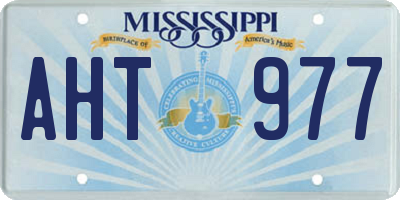 MS license plate AHT977
