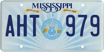 MS license plate AHT979