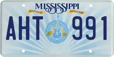 MS license plate AHT991