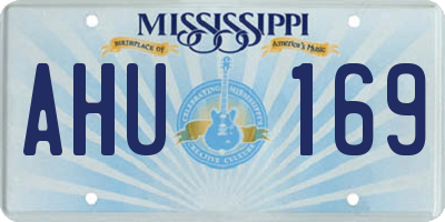 MS license plate AHU169