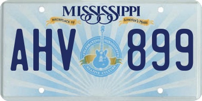 MS license plate AHV899