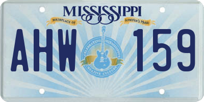 MS license plate AHW159