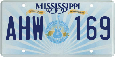 MS license plate AHW169